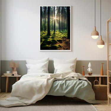 Tableau Forêt Lever De Soleil